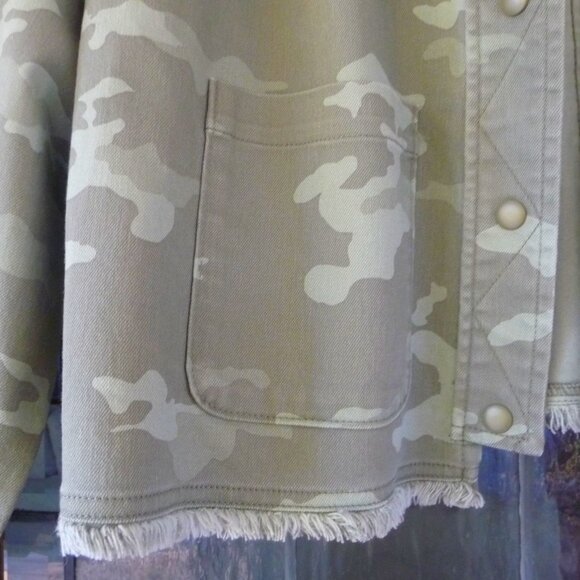 CAMO JEAN JACKET SIZE 1X GREEN - Picture 5 of 9